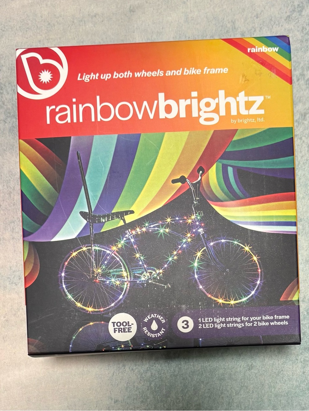Rainbow Brightz LED Bike Wheel and Frame Lights - Multi-Color
